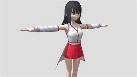 【anime Character Alex94i60】sakura Miko Buy Royalty Free 3d Model By 3d動漫風角色屋 3d Anime