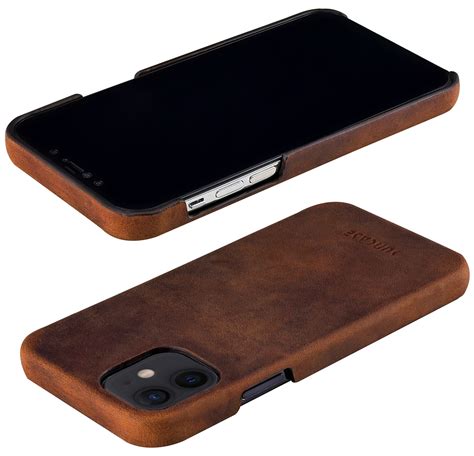 Suncase Etui Leder Tasche Schutzhülle Hülle für Apple iPhone 12