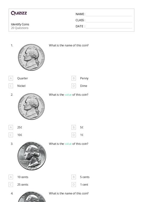 Identify The Coin Math Worksheets SplashLearn Worksheets Library