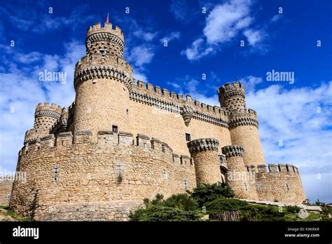 Castle Of Manzanares El Real Madrid Spain Stock Photo Alamy