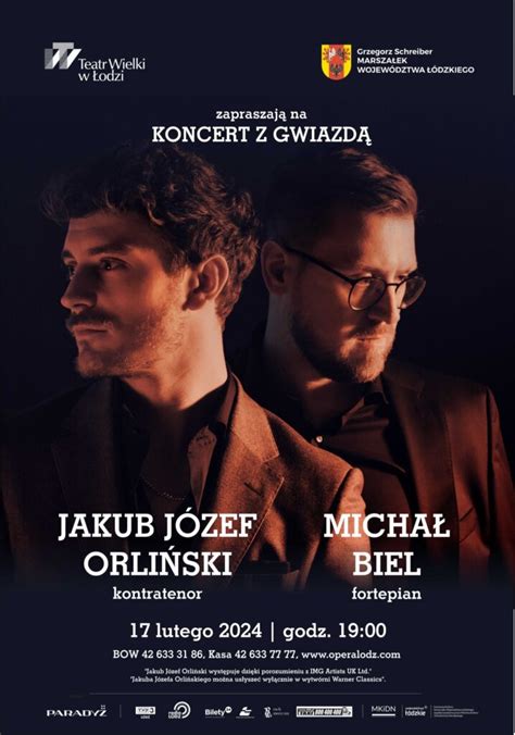 Jakub Józef Orliński i Michał Biel w Teatrze Wielkim w Łodzi Opera Lovers