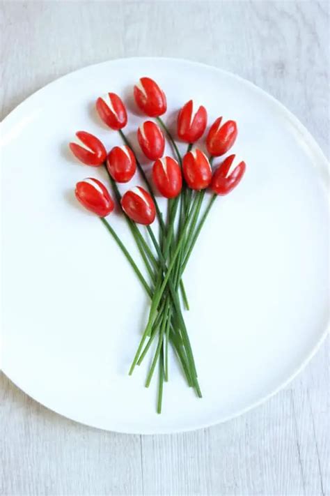 Tulipes De Tomates Cerises Au Fromage Frais Elle Mijote Quelque Chose