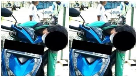 Viral Video Ojol Meninggal dalam Posisi Duduk di Atas Motor saat Antar ...