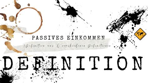 Passives Einkommen 1 Ultimative Definition Aus 10 Definitionen