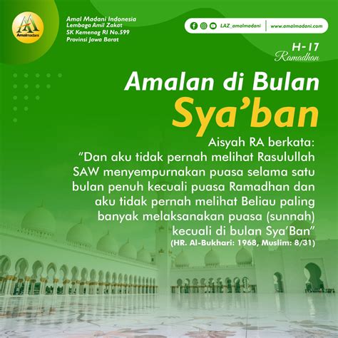 Amalan Di Bulan Syaban Amal Madani Indonesia