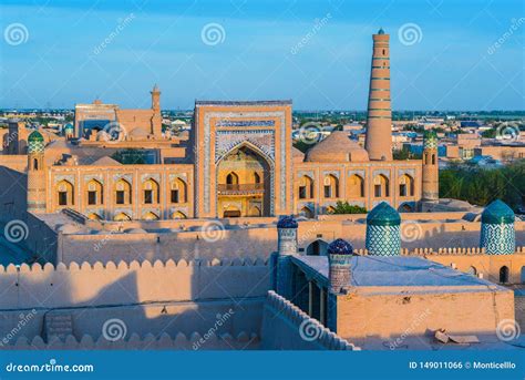 Historic Architecture of Khiva, Uzbekistan Stock Photo - Image of khiva ...