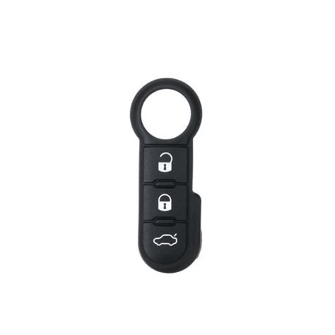 3 Button Black Remote Key Fob Rubber Pad For Fiat 500 Abarth Panda