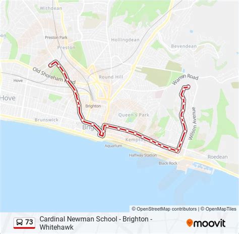 73 Route Schedules Stops And Maps Hove Updated