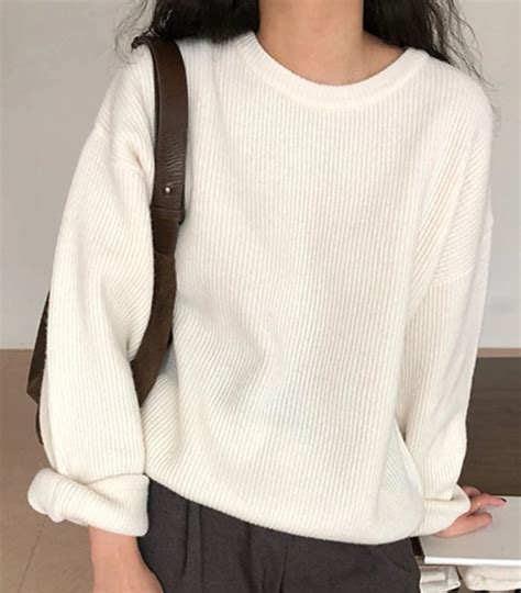 Одежда Женский свитер оверсайз (белый) / Clothes Women’s Oversized ...