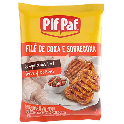 Filé de Coxa e Sobrecoxa Pif Paf PCT 1Kg Central Supermercados