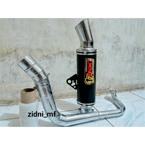 Jual Kenlpot Recing DAENG Sai4 Leheran Atass Motor Metik Beat Vario Mio