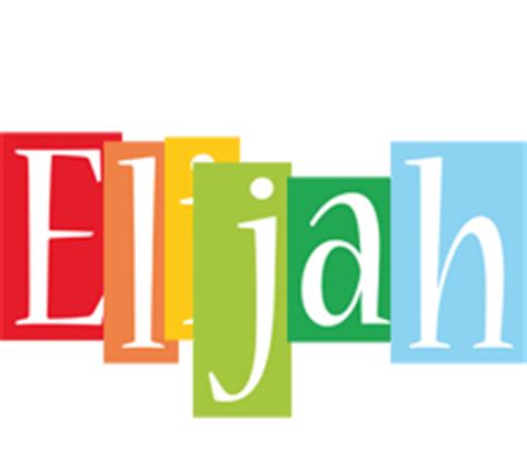 Elijah Logo | Name Logo Generator - Smoothie, Summer, Birthday, Kiddo, Colors Style