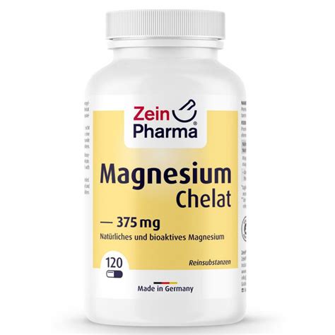 МАГНЕЗИЙ Хелат / MAGNESIUM Chelate – ZeinPharma (120 капс) - bio24.bg