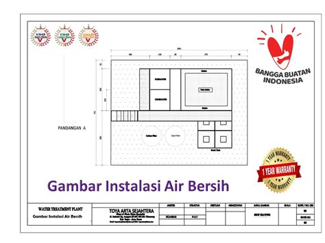 Denah Sanitasi Air Bersih Dan Air Kotor