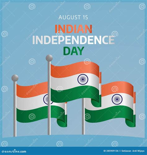 Vector Graphic Of Indian Independence Day Good For Indian Independence