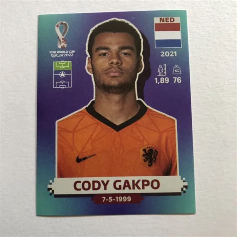 N Ned Cody Gakpo Netherlands Wc Qatar Panini Eur