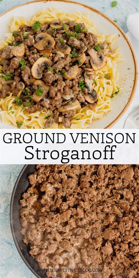 Venison Stroganoff Recipe (Using Ground Venison) - Midwest Nice