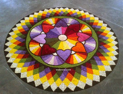 60 Most Beautiful Pookalam Designs For Onam Festival