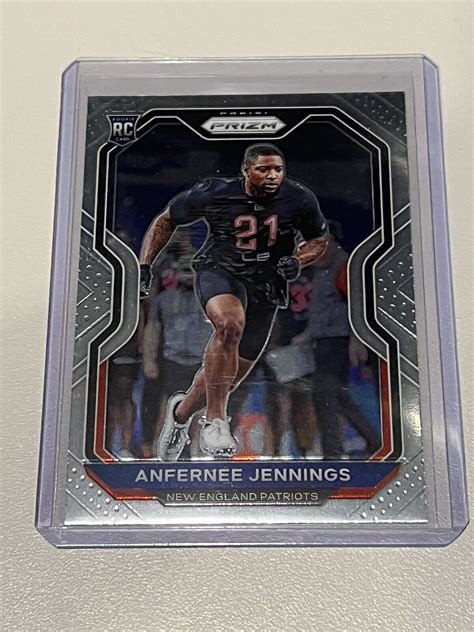 Panini Prizm Football Anfernee Jennings Rookie Base Rc