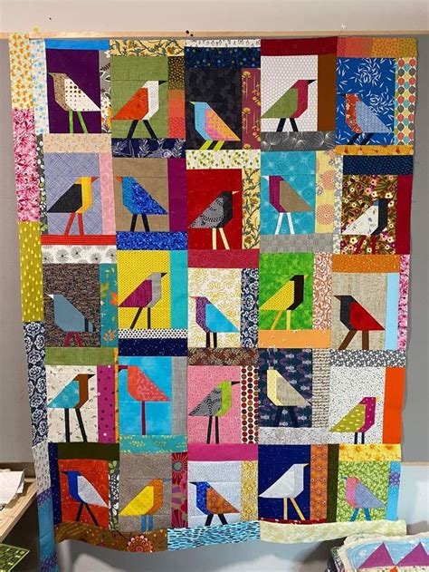 Pin by Mary on Quilts ideas | Bird quilt, Bird quilt blocks, Colorful ...