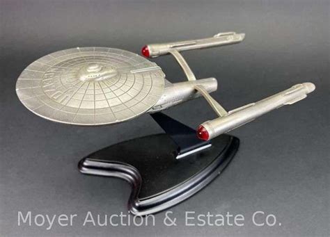 Franklin Mint Star Trek U S S Enterprise Ncc Pewter Model