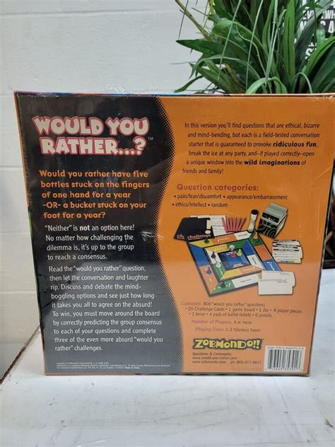 Zobmondo Would You Rather Twisted Adult Version Board Game R4 D22 Ebay