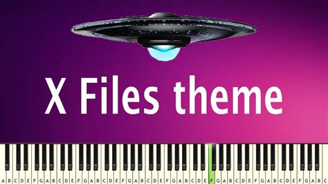 X Files Theme Piano Tutorial Youtube