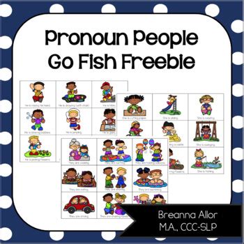 Pronoun People Go Fish Freebie By Open Speech Therapy Teachers Pay