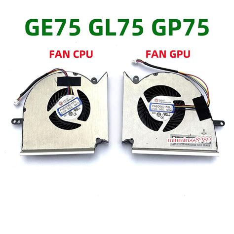 New Cpu Gpu Cooling Fan For Msi Ge Gl Ge Ge Gs Shopee Thailand