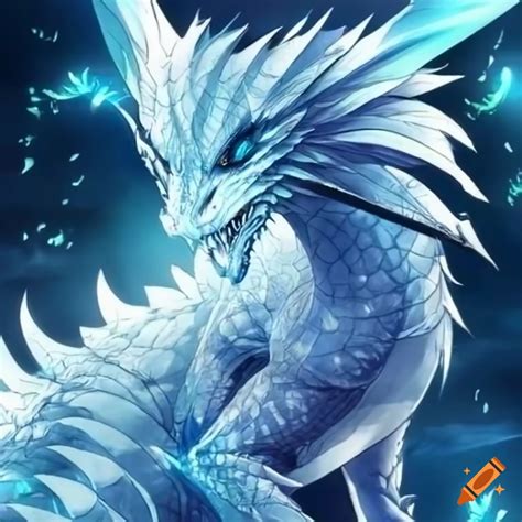 Digital Art Of A Frost Dragon On Craiyon