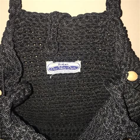 Bags Vintage Black Macrame Purse From Philippines Poshmark