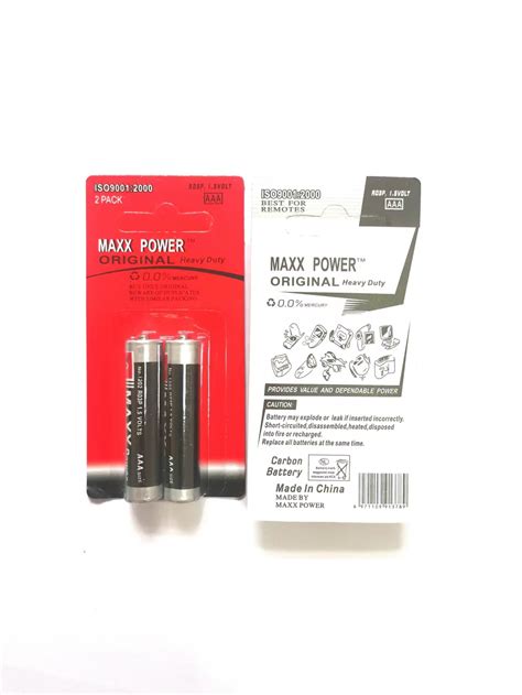 Battery Factory Maxx Power Aaa V R Um Carbon Zinc Battery Dry