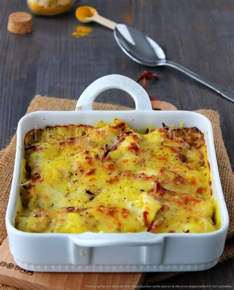 Gratin de chou fleur au bacon Comté Les épices rient