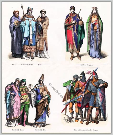 Costumes Of The 11th Century Monastic Normans Crusaders