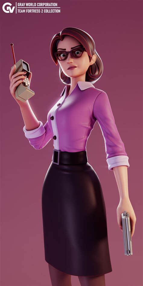 Miss Pauling Team Fortress 2 3d Model By Gray World Corporation