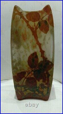 Vase Ancien Daum Nancy Pate De Verre Art Nouveau Gall Verre Art Nouveau