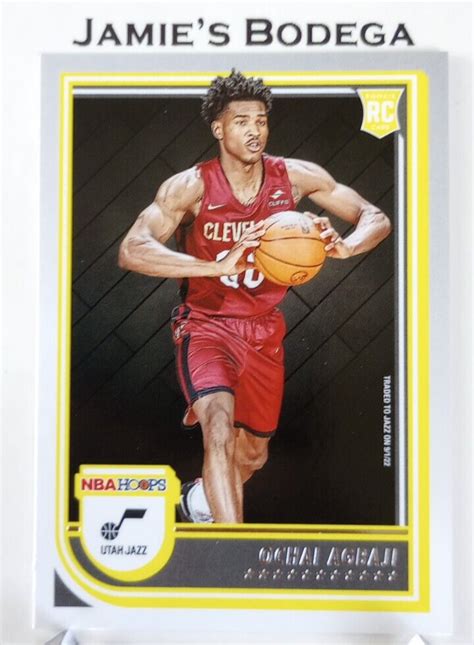 Ochai Agbaji Panini Nba Hoops Basketball Rc Rookie Ebay