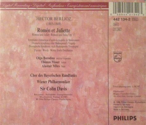 Rom O Et Juliette By Hector Berlioz Olga Borodina Thomas Moser