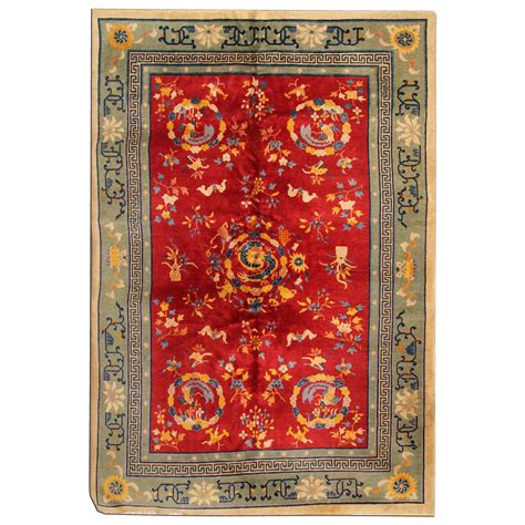 Antique Chinese Art Deco Carpet At 1stDibs