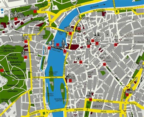 Prague Tourist Spot Map - Best Tourist Places in the World