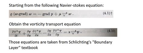 Solved Starting From The Following Navier Stokes Equation