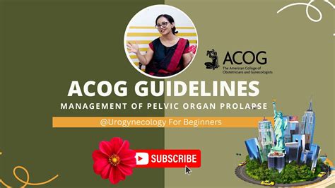 Acog Guideline For Pelvic Organ Prolapse Guidelines And Recommendations