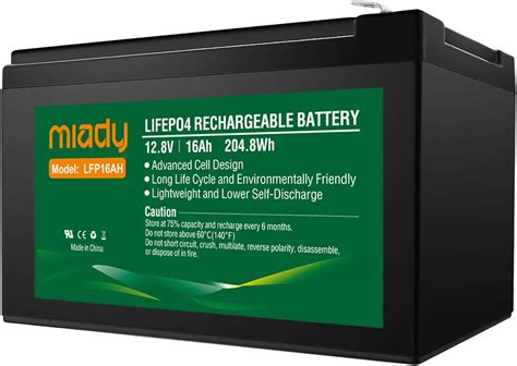 Amazon Miady V Ah Deep Cycle Lifepo Battery Cycles