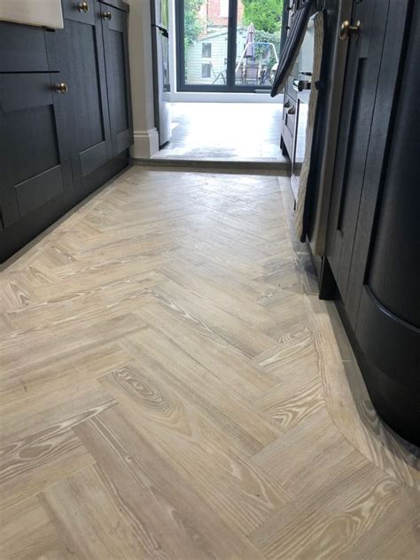 Amtico Art Deco Border Herringbone Wood Floor Amtico Flooring