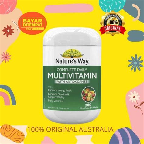 Nature S Way Complete Daily Multivitamin With Antioxidants 200 Tablets Lazada Indonesia