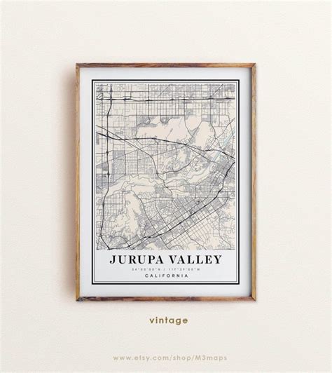 Jurupa Valley California map Jurupa Valley CA map Jurupa | Etsy