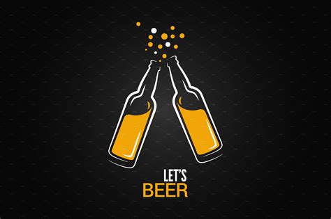 beer bottle drink splash background | Food Illustrations ~ Creative Market