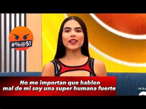 FUERTES PALABRAS Sara ex participante del desafío se despacha contra