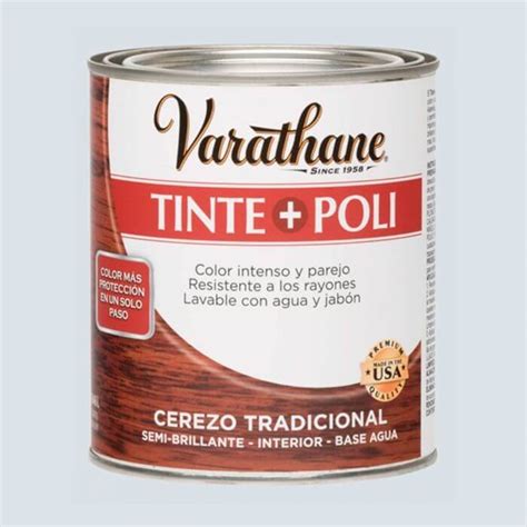 Varathane Tinte Poli Para Madera Acabado Cerezo Tradicional Ml