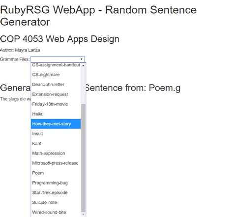 GitHub Mayralanza RamdomSentenceGenerator Utilized JetBrains